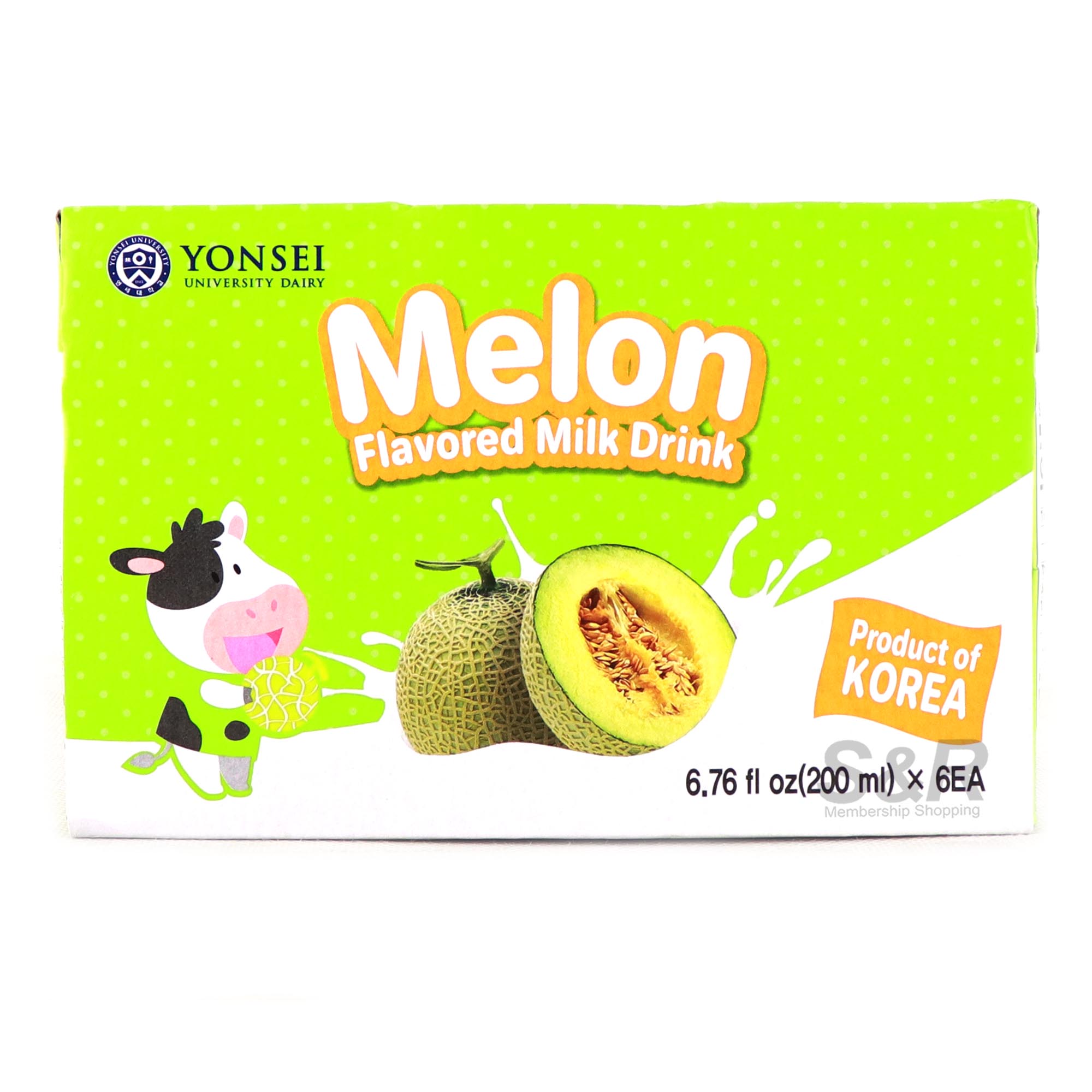 Yonsei Melon Milk Flavored Milk Drink 6pcs Yonsei Melon Milk Flavored Milk Drink 6pcs